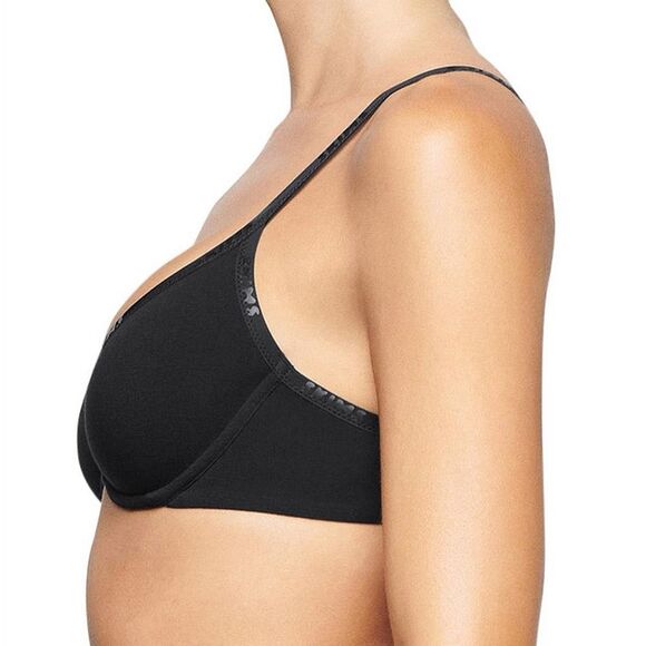 SKIMS Logo Underwire Demi Bra in Stretch-cotton - Picture 4 of 4